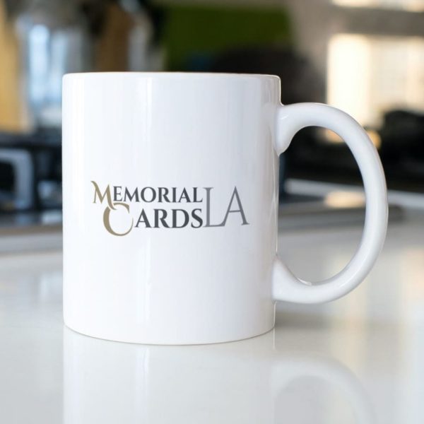 Funeral Memorial Cards Los Angeles - Custom Memorial Mugs Funeral Unisex Mockup Real