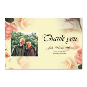 Funeral Memorial Cards Los Angeles - Misc Thank You Card Unisex Sample 01