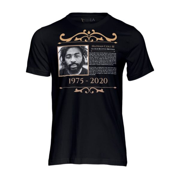 Funeral Memorial Cards Los Angeles - Memorial T-Shirts Black Sample 4
